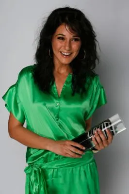 Emmanuelle Chriqui White Water Bottle With Carabiner