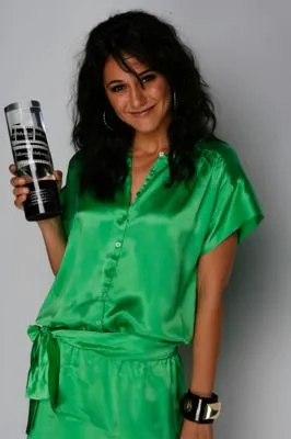 Emmanuelle Chriqui White Water Bottle With Carabiner