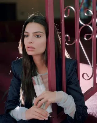 Emily Ratajkowski White Water Bottle With Carabiner