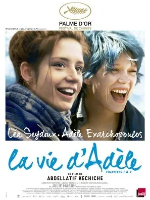 Blue Is the Warmest Color (2013) White Water Bottle With Carabiner