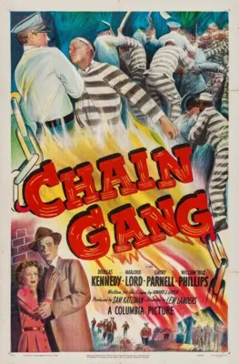 Chain Gang (1950) White Water Bottle With Carabiner