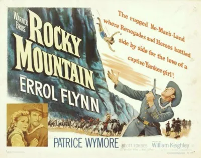 Rocky Mountain (1950) White Water Bottle With Carabiner