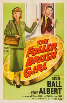 The Fuller Brush Girl (1950) White Water Bottle With Carabiner