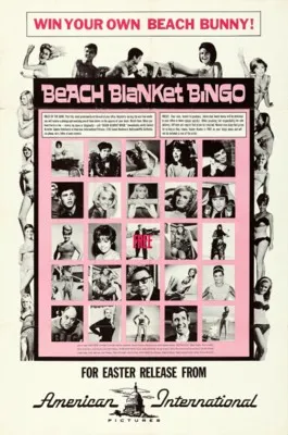 Beach Blanket Bingo (1965) White Water Bottle With Carabiner