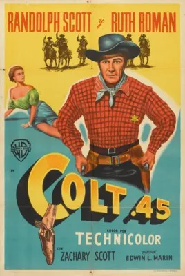 Colt .45 (1950) White Water Bottle With Carabiner