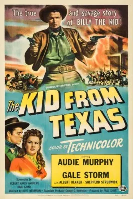 The Kid from Texas (1950) White Water Bottle With Carabiner