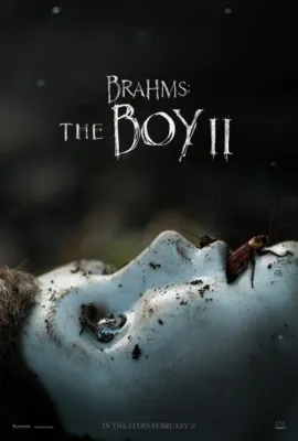 Brahms The Boy II (2020) White Water Bottle With Carabiner