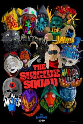 The Suicide Squad (2021) White Water Bottle With Carabiner