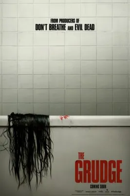 The Grudge (2020) White Water Bottle With Carabiner