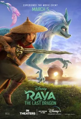 Raya and the Last Dragon (2021) White Water Bottle With Carabiner