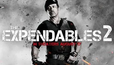 The Expendables 2 (2012) White Water Bottle With Carabiner