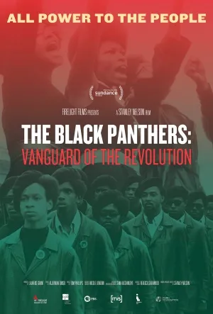 The Black Panthers: Vanguard of the Revolution (2015) White Water Bottle With Carabiner
