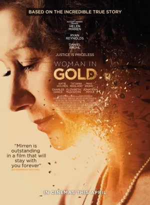 Woman in Gold (2015) White Water Bottle With Carabiner