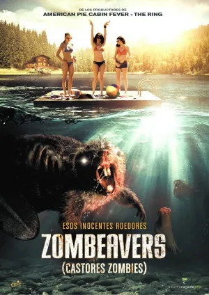 Zombeavers (2013) White Water Bottle With Carabiner