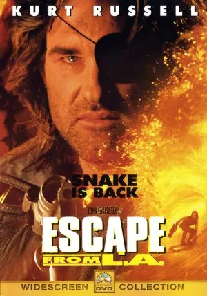Escape from L.A. (1996) White Water Bottle With Carabiner