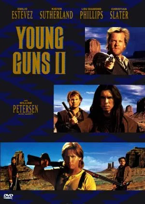 Young Guns 2 (1990) White Water Bottle With Carabiner