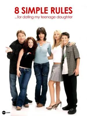 8 Simple Rules... for Dating My Teenage Daughter (2002) White Water Bottle With Carabiner