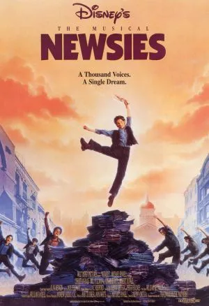 Newsies (1992) White Water Bottle With Carabiner
