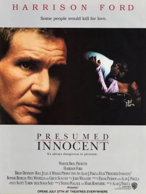 Presumed Innocent (1990) White Water Bottle With Carabiner