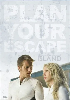 The Island (2005) White Water Bottle With Carabiner