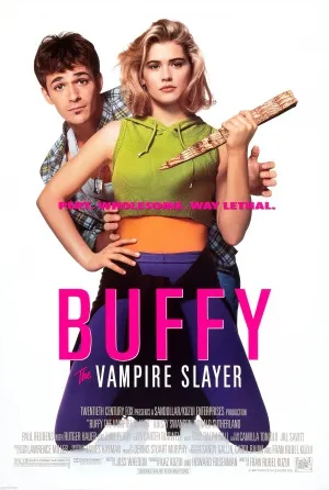 Buffy the Vampire Slayer (1992) White Water Bottle With Carabiner