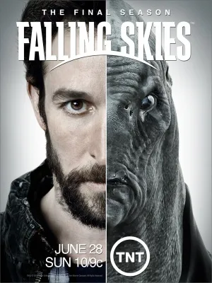 Falling Skies (2011) White Water Bottle With Carabiner
