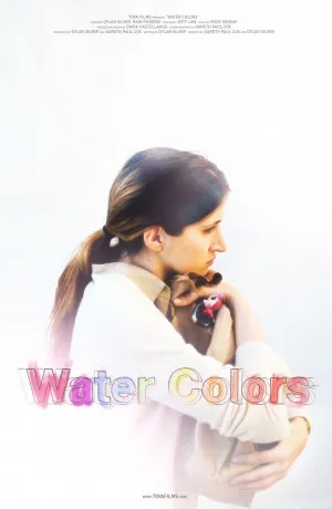 Water Colors (2016) White Water Bottle With Carabiner