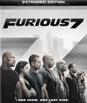 Furious 7 (2015) White Water Bottle With Carabiner
