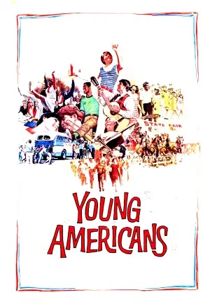 Young Americans (1967) White Water Bottle With Carabiner