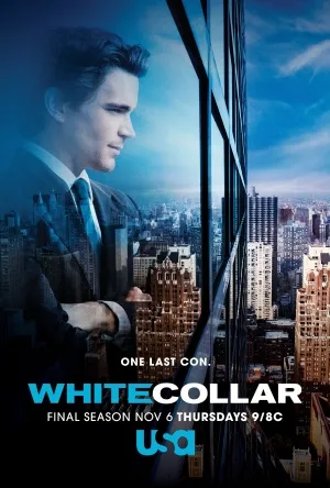 White Collar (2009) White Water Bottle With Carabiner