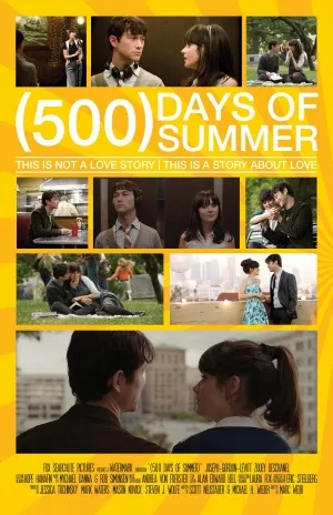 500 Days of Summer (2009) White Water Bottle With Carabiner