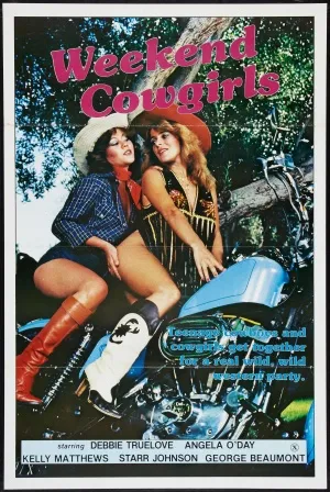Weekend Cowgirls (1983) White Water Bottle With Carabiner