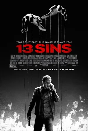 13 Sins (2014) White Water Bottle With Carabiner
