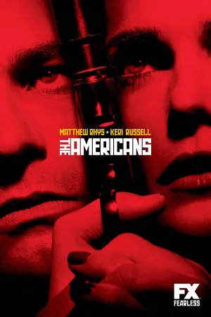 The Americans (2013) White Water Bottle With Carabiner