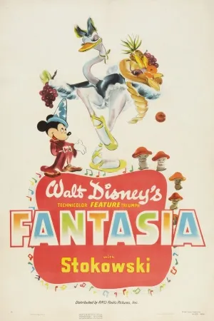 Fantasia (1940) White Water Bottle With Carabiner