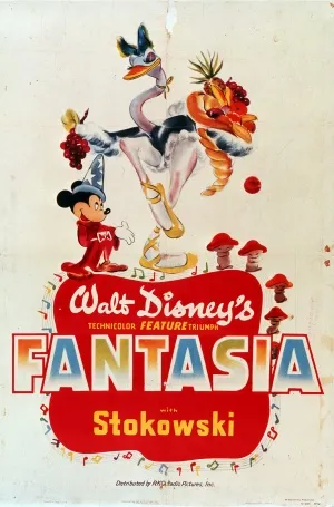 Fantasia (1940) White Water Bottle With Carabiner