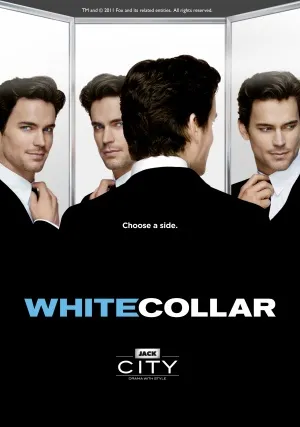 White Collar (2009) White Water Bottle With Carabiner