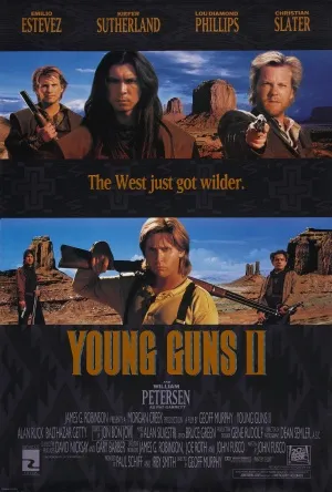Young Guns 2 (1990) White Water Bottle With Carabiner