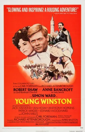Young Winston (1972) White Water Bottle With Carabiner