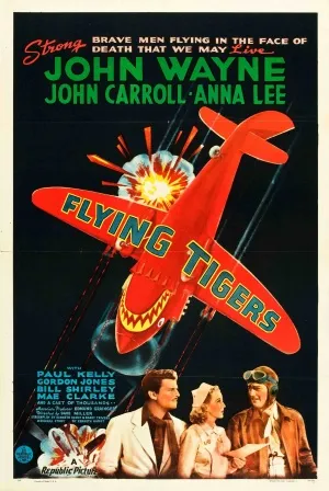Flying Tigers (1942) White Water Bottle With Carabiner