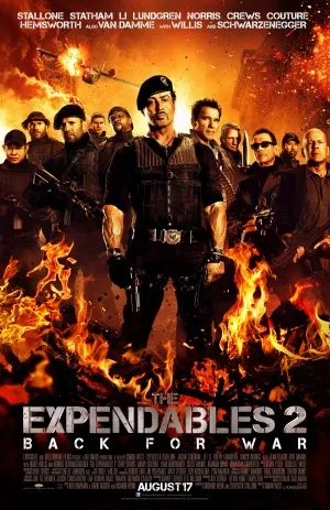 The Expendables 2 (2012) White Water Bottle With Carabiner