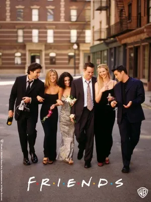 Friends (1994) White Water Bottle With Carabiner