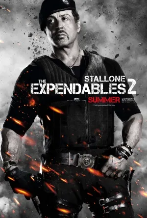 The Expendables 2 (2012) White Water Bottle With Carabiner