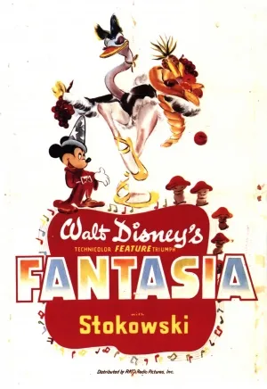 Fantasia (1940) White Water Bottle With Carabiner