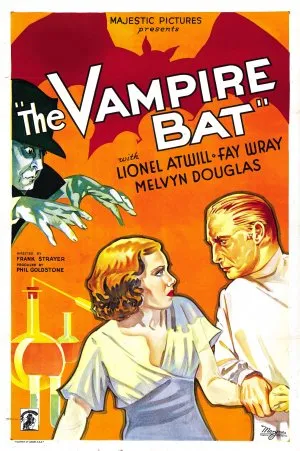 The Vampire Bat (1933) White Water Bottle With Carabiner