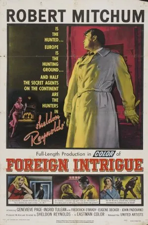 Foreign Intrigue (1956) White Water Bottle With Carabiner