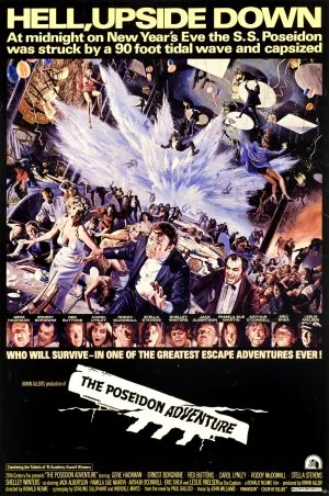 The Poseidon Adventure (1972) White Water Bottle With Carabiner