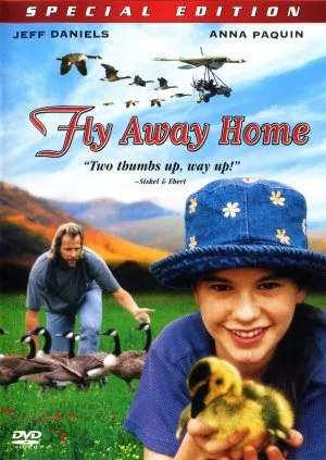 Fly Away Home (1996) White Water Bottle With Carabiner