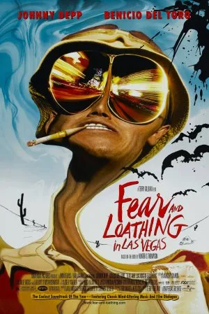 Fear And Loathing In Las Vegas (1998) White Water Bottle With Carabiner