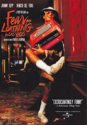 Fear And Loathing In Las Vegas (1998) White Water Bottle With Carabiner